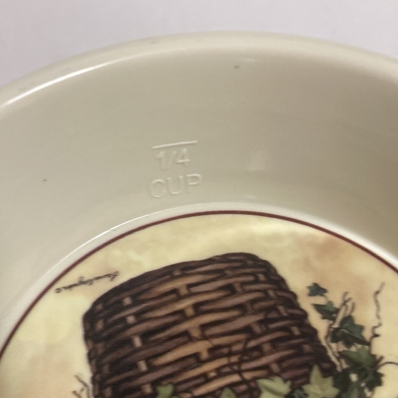 Vintage Range Kleen Spoon Rest, Ladle and 1/4 Cup Measure with Basket of Ivy - Picture 6 of 7